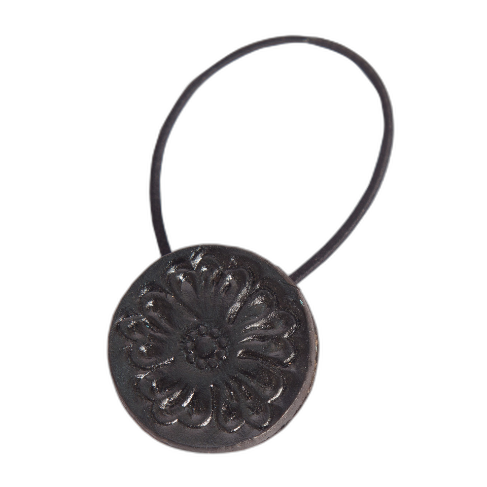 The Circle | Tooled Leather Hair Tie