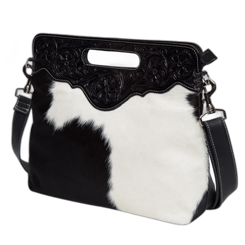 The Cusco | Tooling Leather Cowhide Bag without Fringes