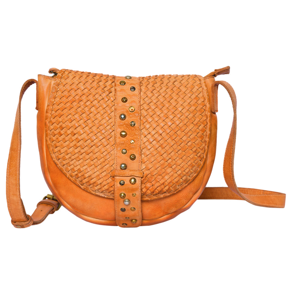 The Tralee | Woven Washed Leather Flap Sling