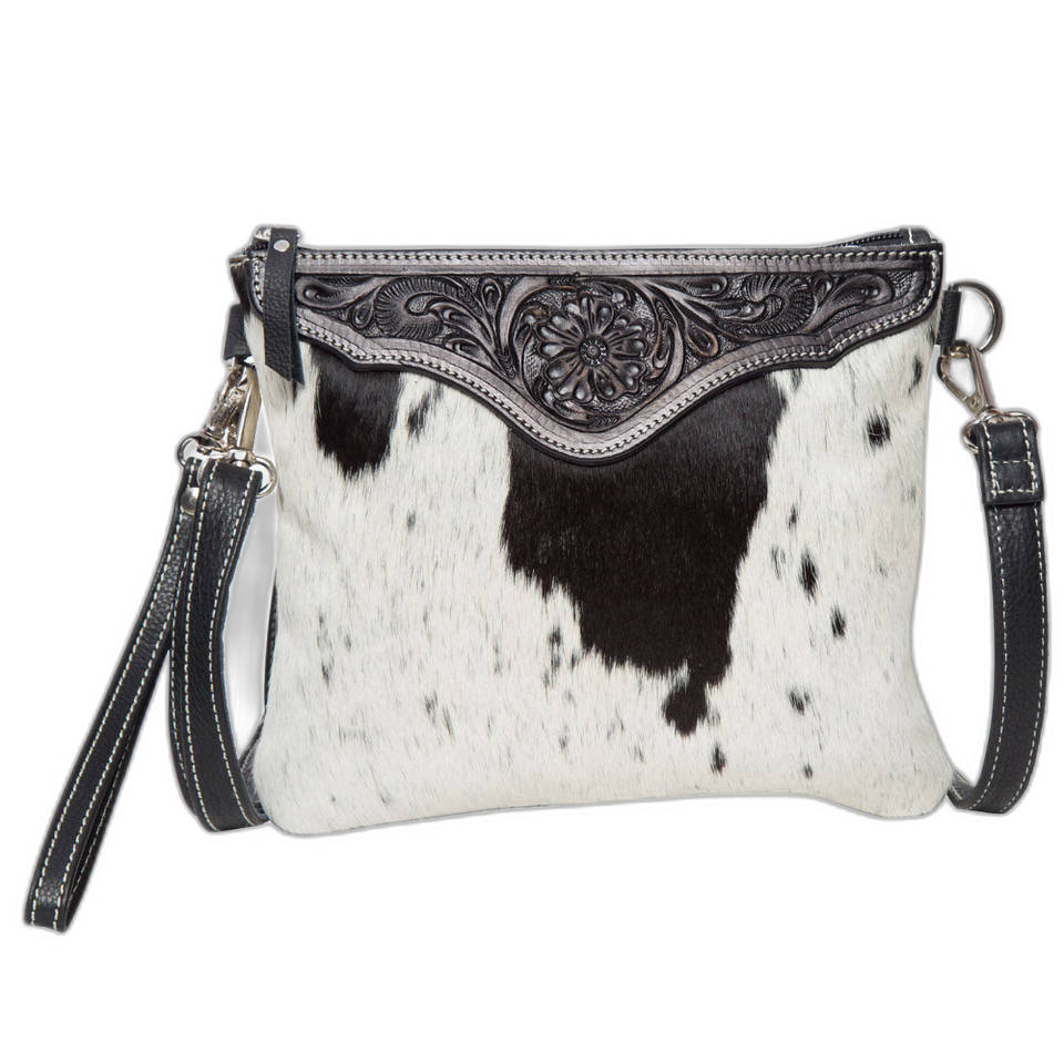 The Costa Rica | Tooling Leather Cowhide Clutch Bag