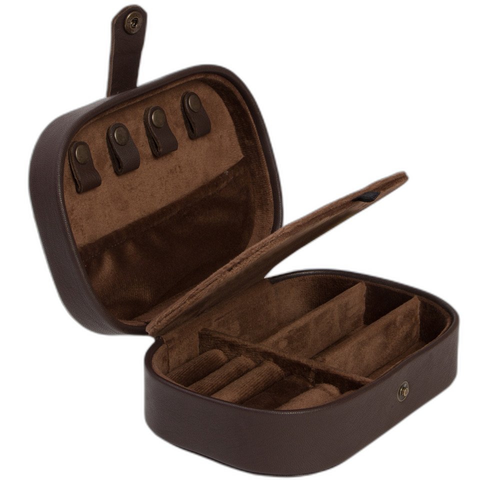 The Traveller | Cowhide Travel Jewellery Box