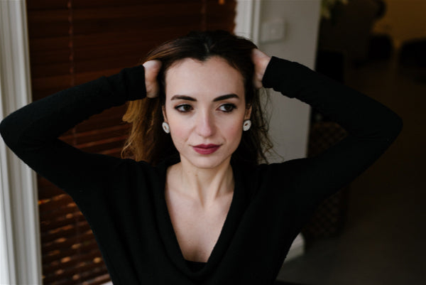 The Nairobi | 16mm Cowhide Stud Earrings