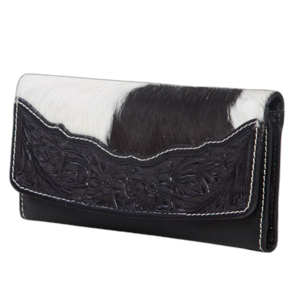 The Oran | Tooling Leather Flap Cowhide Wallet